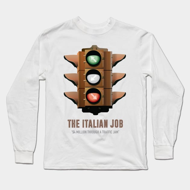 The Italian Job - Alternative Movie Poster Long Sleeve T-Shirt by MoviePosterBoy